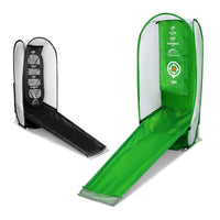 Filet de chipping golf – les deux coloris, noir et vert, avec leur rampe de retour