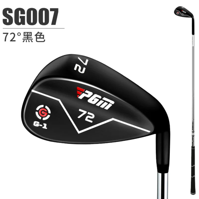 Sand wedge golf 72° – version noire, vue de face