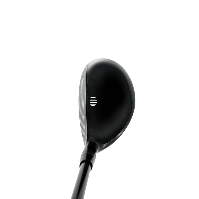 Hybride golf noir – tête vue de profil avec le manche