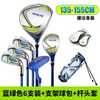 Set de golf enfant bleu et vert – version pour enfant de 135 à 155 cm