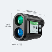 Télémètre laser de golf noir – dimensions 109 x 70 x 40 mm