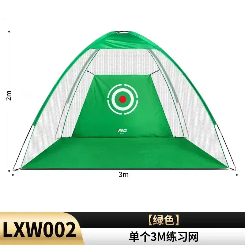 Filet de golf dôme vert – version 3 m, cotes 3 m de large sur 2 m de haut