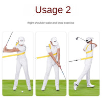 Corde élastique swing golf – exercice de rotation, second usage