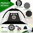 Filet de golf 3 x 2 m en kit, tapis de gazon, piquets et sac