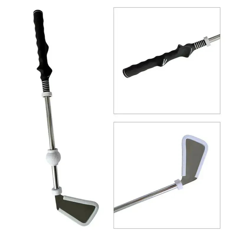 Aide au swing rétractable – grip moulé et tête en gros plan