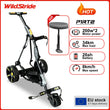 Chariot de golf électrique avec siège d'appoint, lithium 14,4 V 20 Ah