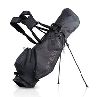Sac de golf trépied ultra léger – version noire sur fond blanc