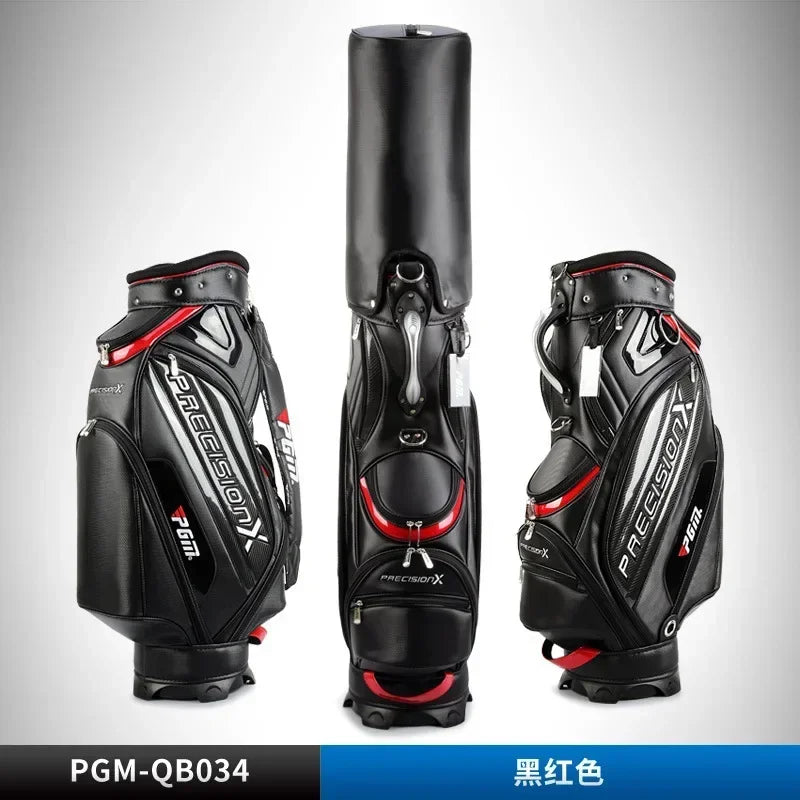 Sac de golf tour en microfibre – coloris noir et rouge