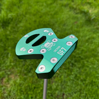 Putter maillet zéro torque – version bleu lac vue de dessus