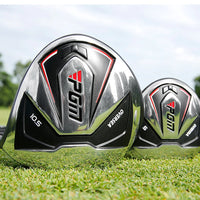 Set de golf complet droitier – têtes du driver de 10,5° et du bois n°5 sur l'herbe