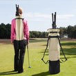 Sac de golf pencil pliable à bretelles réglables, jusqu'à 10 clubs
