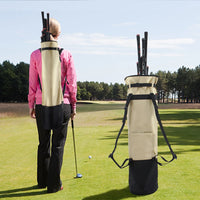 Sac de golf pencil pliable à bretelles réglables, jusqu'à 10 clubs