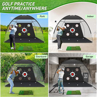 Filet de golf multi-cibles – utilisation dans un parc, à l'intérieur, dans une cour et dans un garage