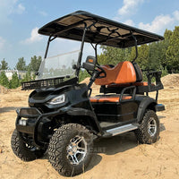 Voiturette de golf électrique tout-terrain 4 places moteur 4 kW noire