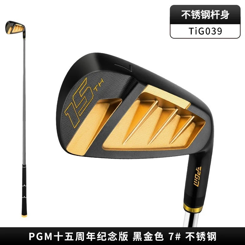 Fer 7 golf noir et or – version manche acier