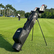 Sac de golf pencil à trépied en cuir PU pour 7 clubs