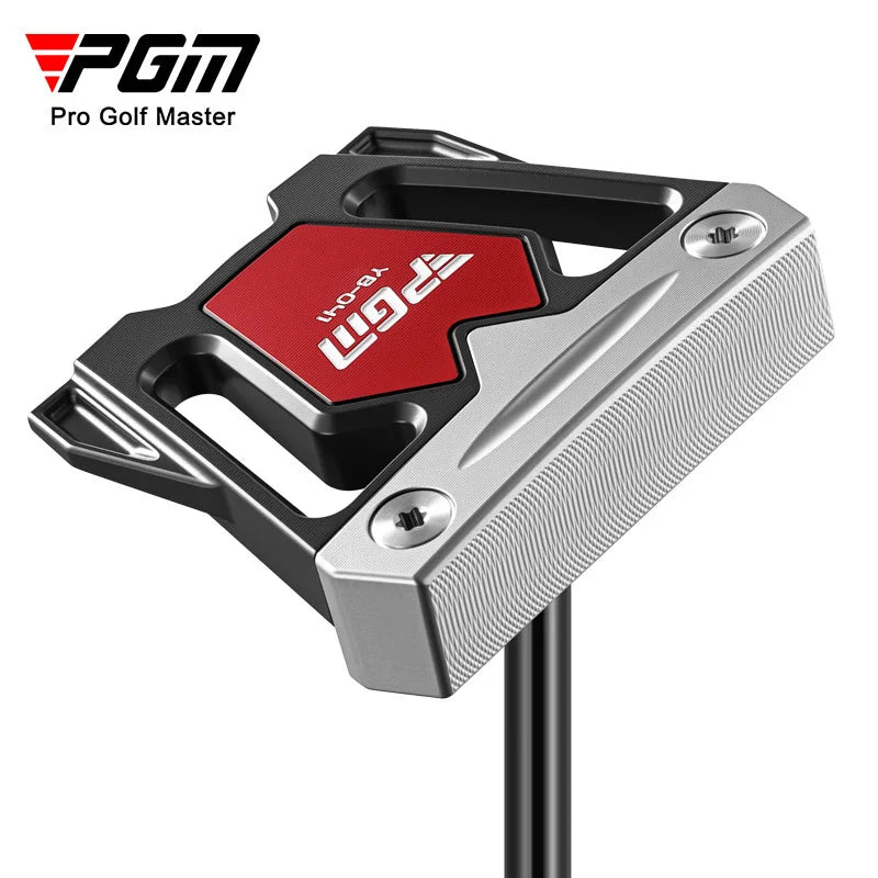 Putter maillet zéro torque – version argent et noir en vue de dessus