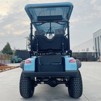 Voiturette de golf électrique à pare-chocs avant – vue arrière avec le siège arrière