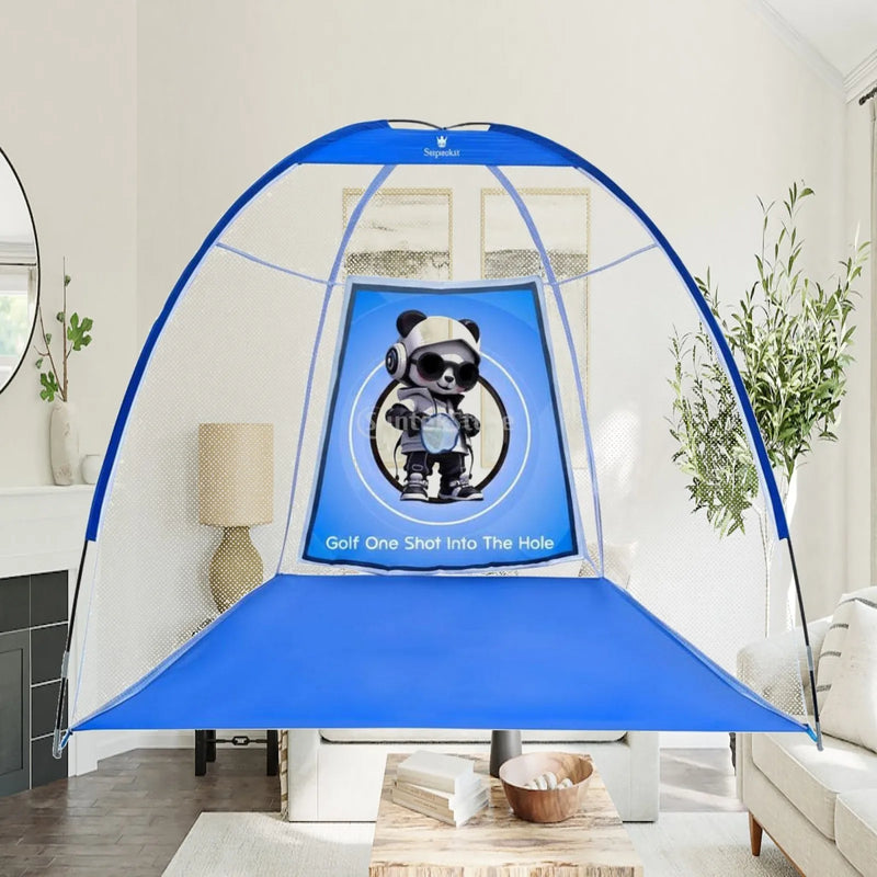 Filet d'entraînement golf pliable pour la maison et le jardin, tente de 220 x 180 cm