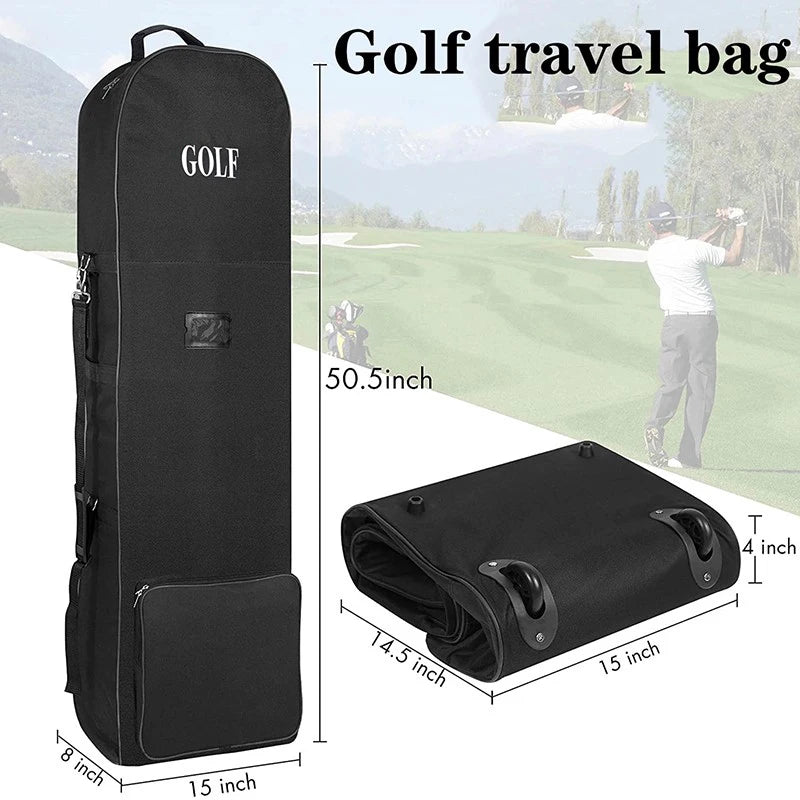 Housse de voyage golf pliable – dimensions et housse repliée à plat
