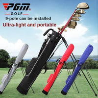 Sac de golf pencil ultraléger à pieds rétractables pour 9 clubs