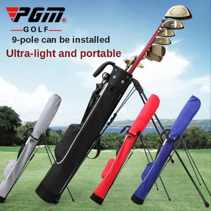 Sac de golf pencil ultraléger à pieds rétractables pour 9 clubs
