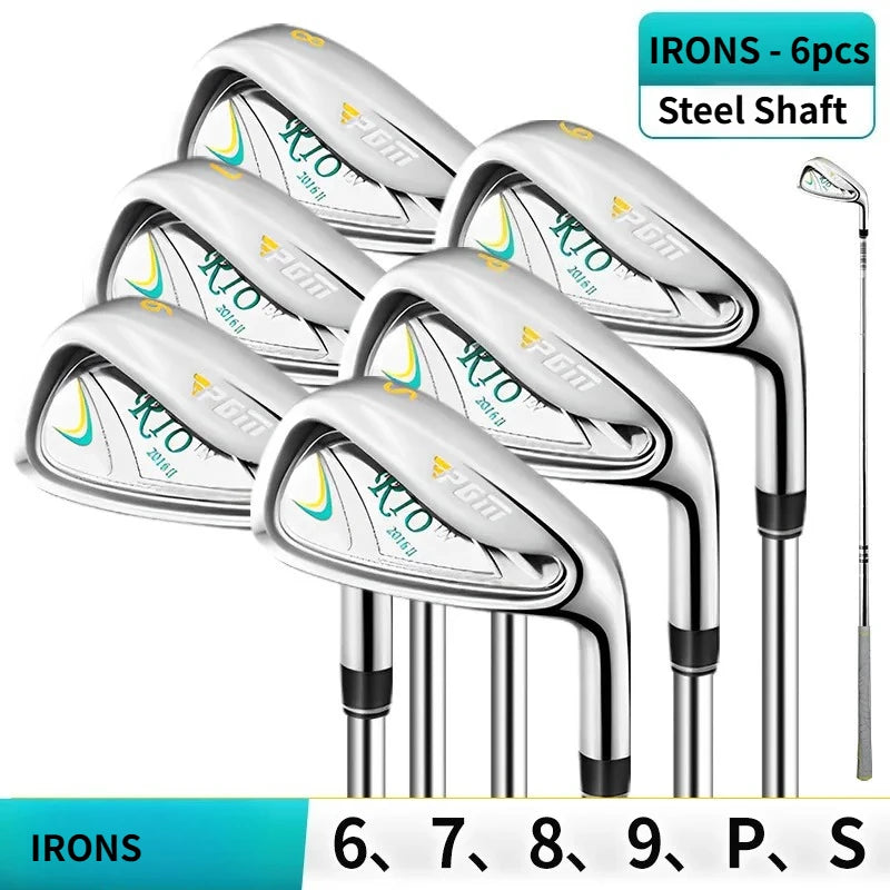 Set de golf complet femme – 6 fers à manche acier