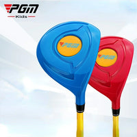 Club de golf enfant driver – têtes bleue et rouge vues de face