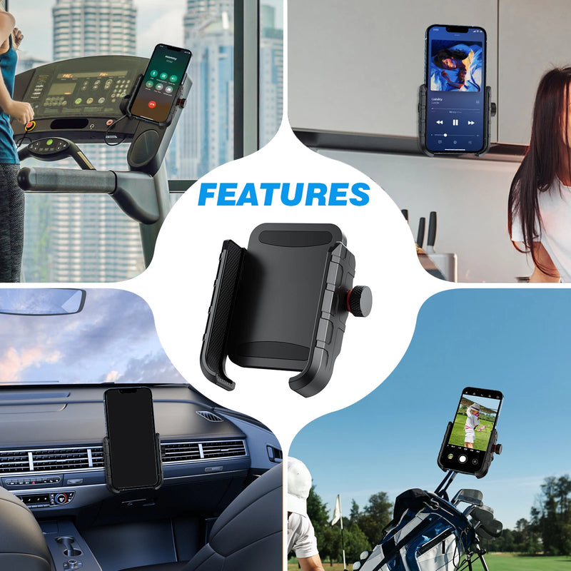 Support de téléphone magnétique – usages sur tapis de course, mur, tableau de bord et chariot de golf