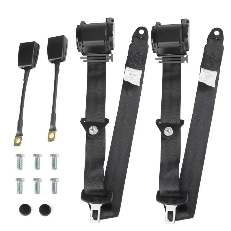Ceintures de sécurité 3 points pour voiturette de golf, lot de 2