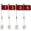 Drapeau putting green avec trou amovible, lot de 3 ou 4 pour jardin