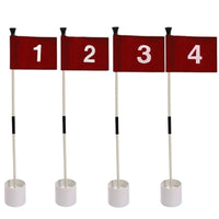 Drapeau putting green avec trou amovible, lot de 3 ou 4 pour jardin