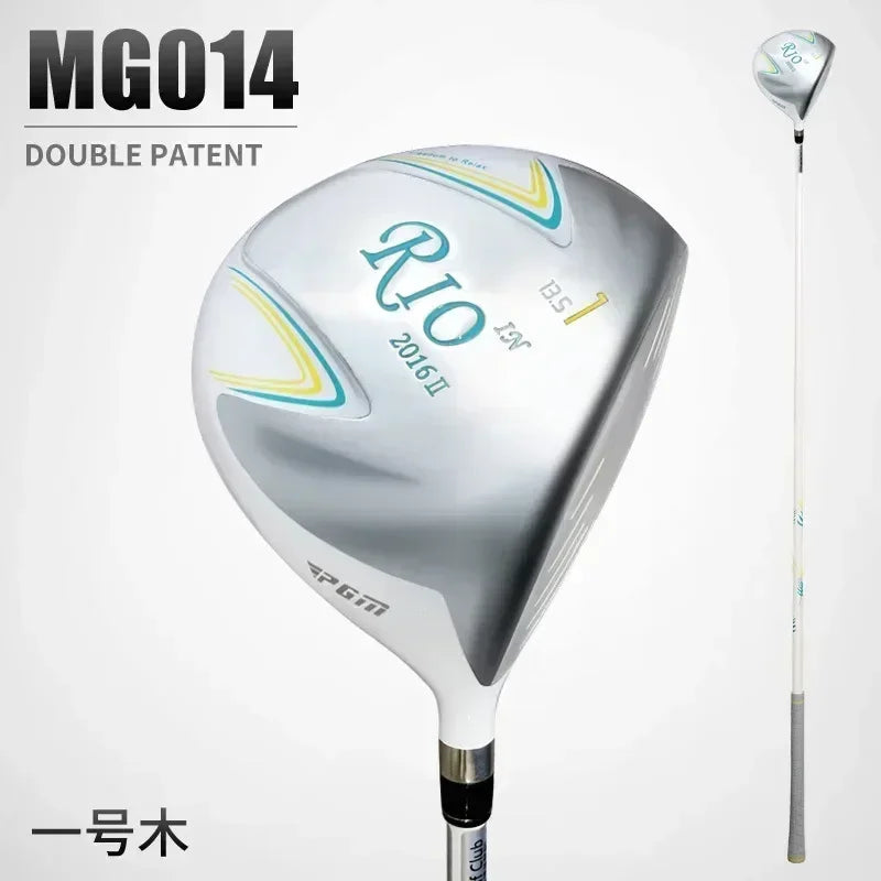 Clubs de golf droitier blanc et argent – driver (bois 1) avec son manche