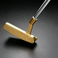 Putter lame doré – putter complet avec son manche en acier