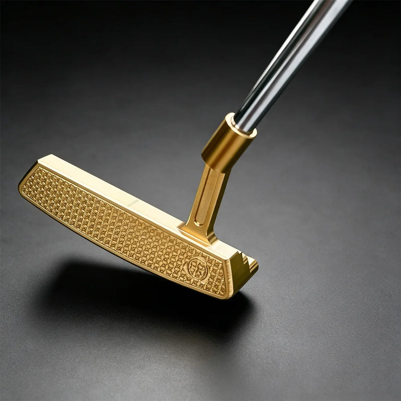Putter lame doré – putter complet avec son manche en acier