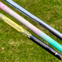 Fer 7 golf dos creux – manches acier et graphite côte à côte