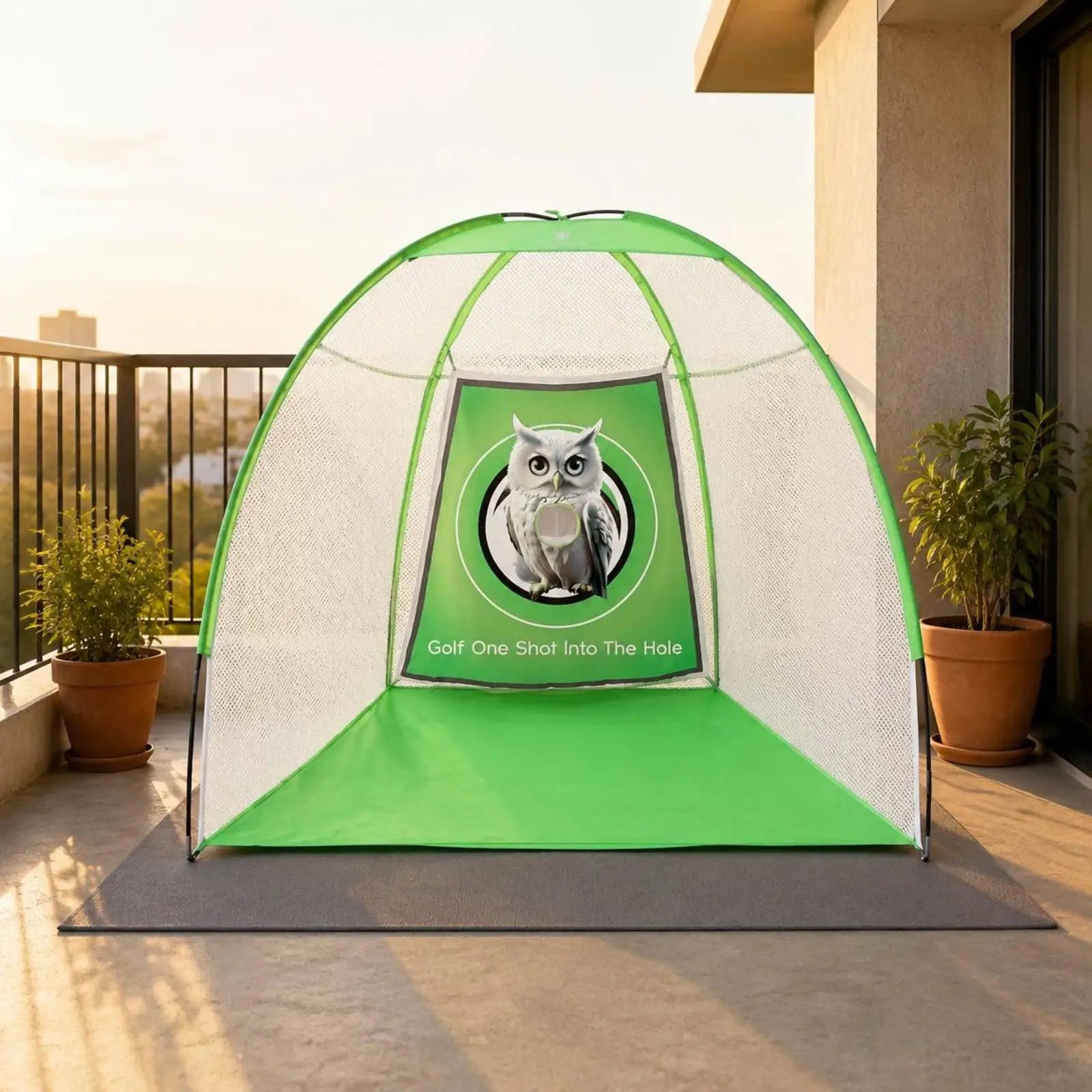 Tente de golf pliable avec panneau animal, 9 versions pour la maison
