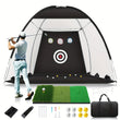 Filet de golf pliable avec cible, 3 tailles, avec ou sans kit tapis