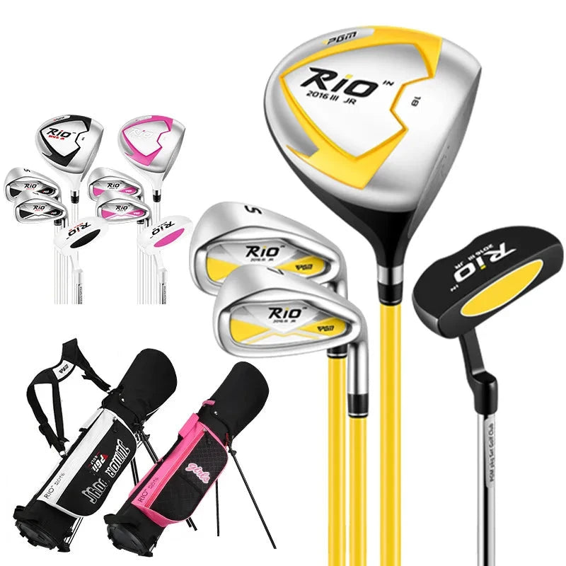 Set de golf enfant 4 clubs avec sac trépied, 3 tailles