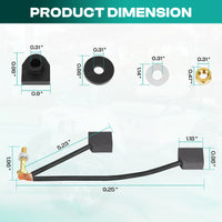 Kit de balais de moteur – dimensions des balais, des bagues et des câbles