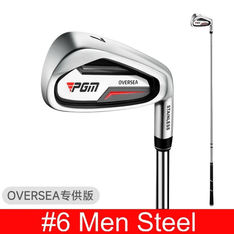 Fer de golf inox – fer 6, manche acier