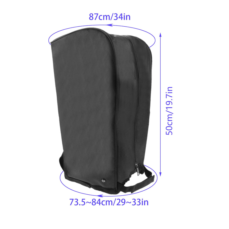 Housse de pluie sac de golf Oxford – version 1680D, cotes en centimètres
