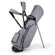Sac de golf trépied en cuir PU, 4 compartiments pleine longueur