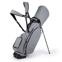Sac de golf trépied en cuir PU, 4 compartiments pleine longueur
