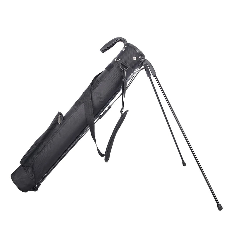 Sac de golf pencil avec trépied – coloris noir, vue de trois quarts