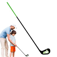 Club d'entraînement de golf à tête plate – version enfant à poignée verte