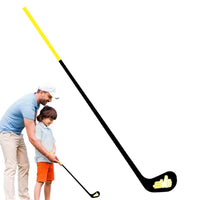 Club d'entraînement de golf à tête plate – version adulte à poignée jaune