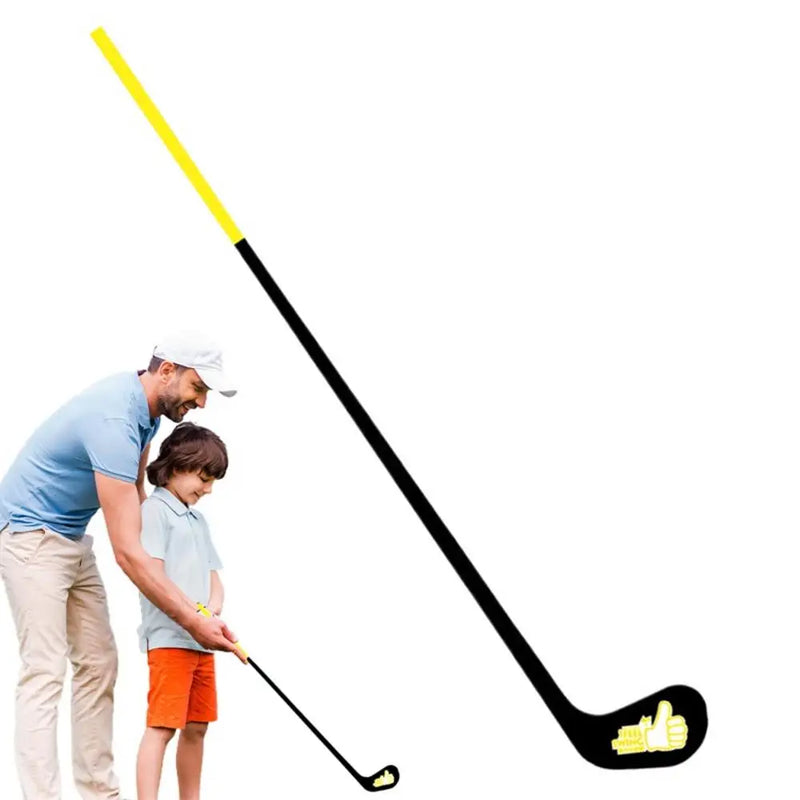 Club d'entraînement de golf à tête plate – version adulte à poignée jaune