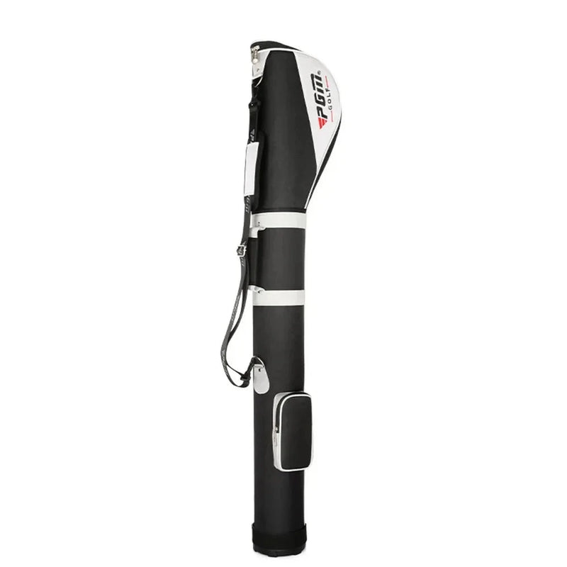 Sac de golf pencil noir et argent – vue de profil