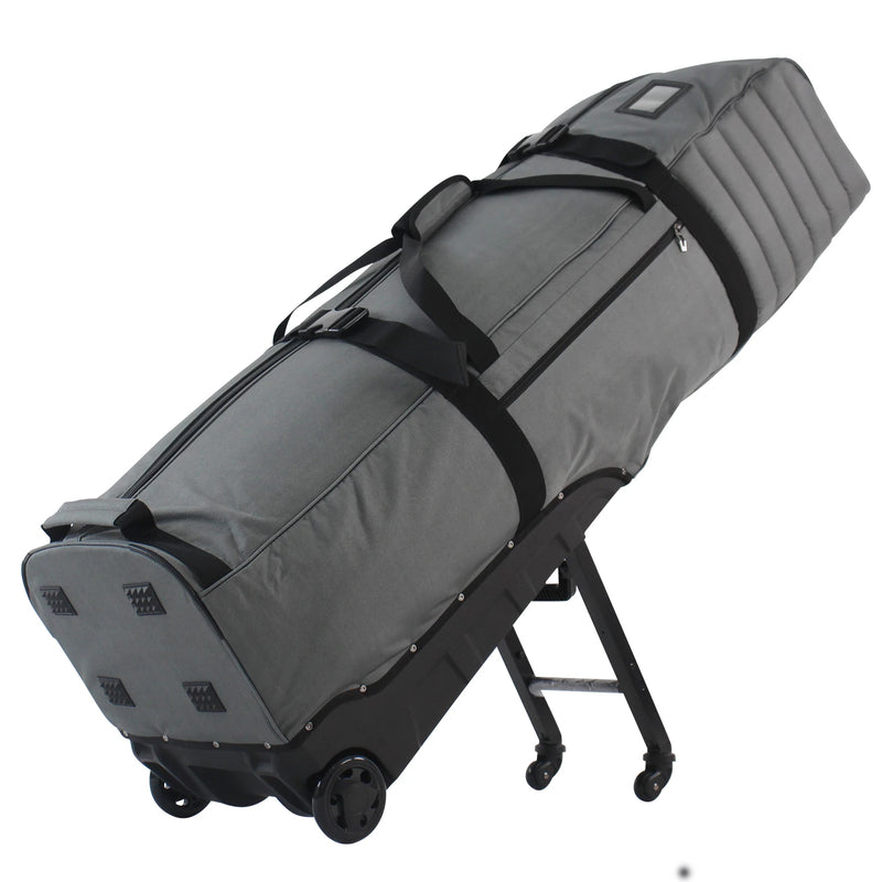 Housse de voyage golf pliable à 4 roues – coloris gris